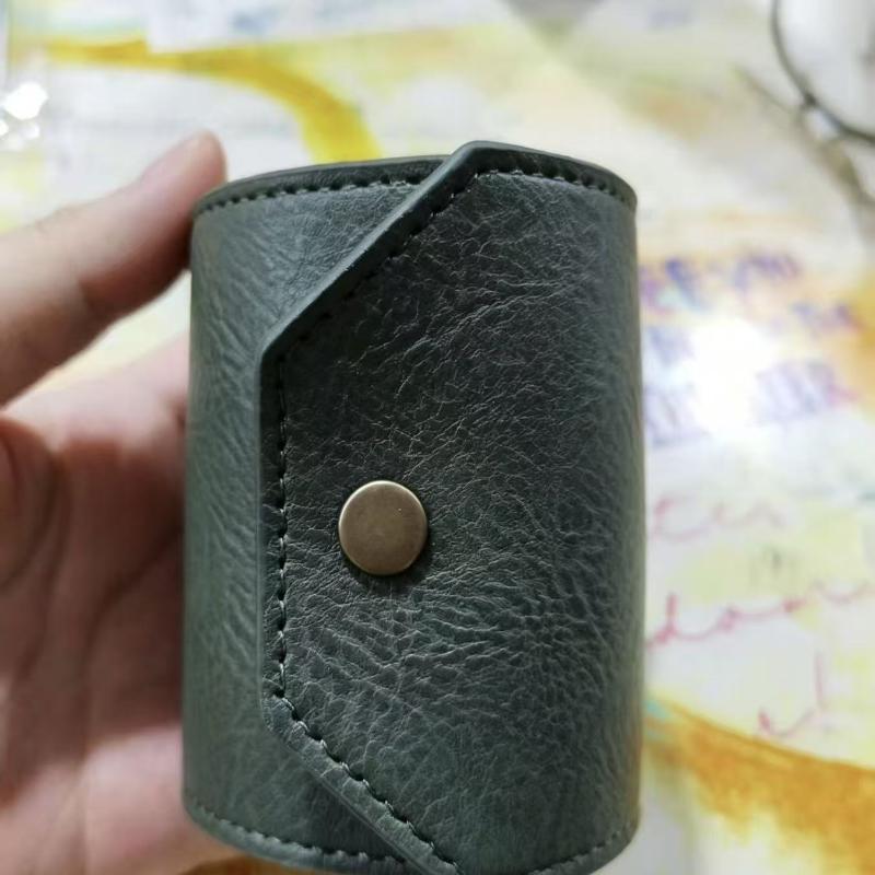 1Pcs Pu Leather Wallet / Money Wrapper Quick-Access Cash Holder Organizer Clip Bill Holder Storage Pouch Pocket Wallet