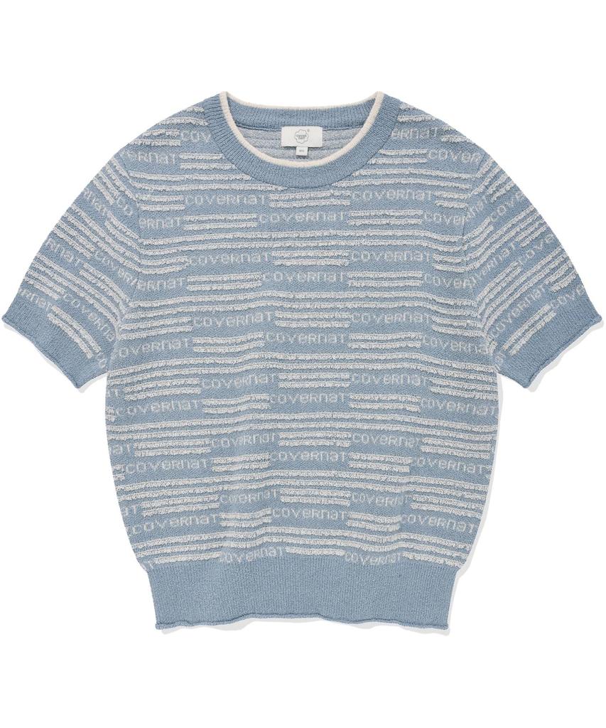 COVERNAT WOMAN Boucle Half Knit Blue