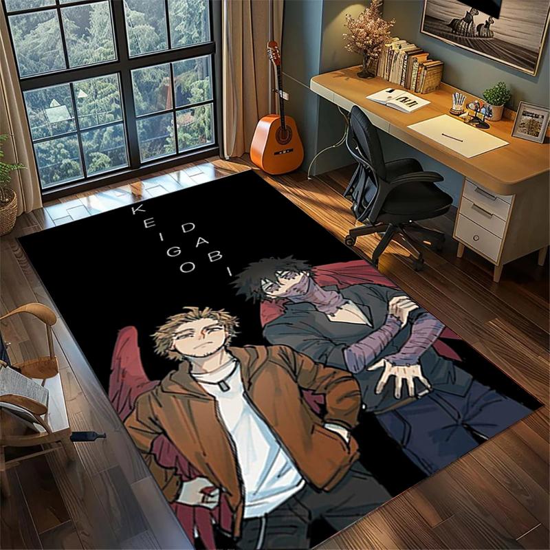 

Washable My Hero Academia Floor Mat Large Area Non Slip Rug Gamer Room Bedroom Decor 60x90cm