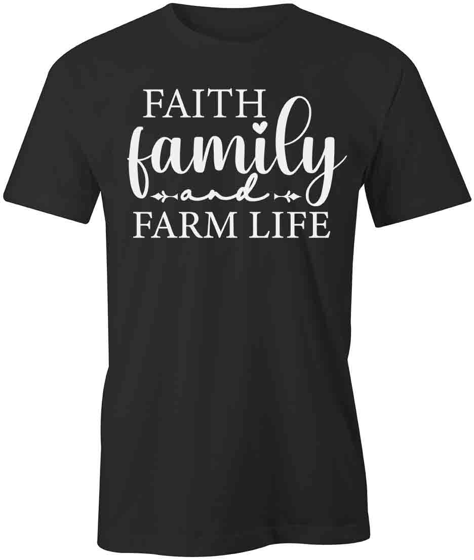 FAITH FAMILY FARM LIFE TShirt Tee Short-Sleeved Cotton CLOTHING S1BSA270 XXXXL