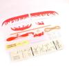 1 Set Elastic Rubber Band Powered Flying Airplane Plane Glider Educational Sciences DIY Assembly Toys for Children Kids