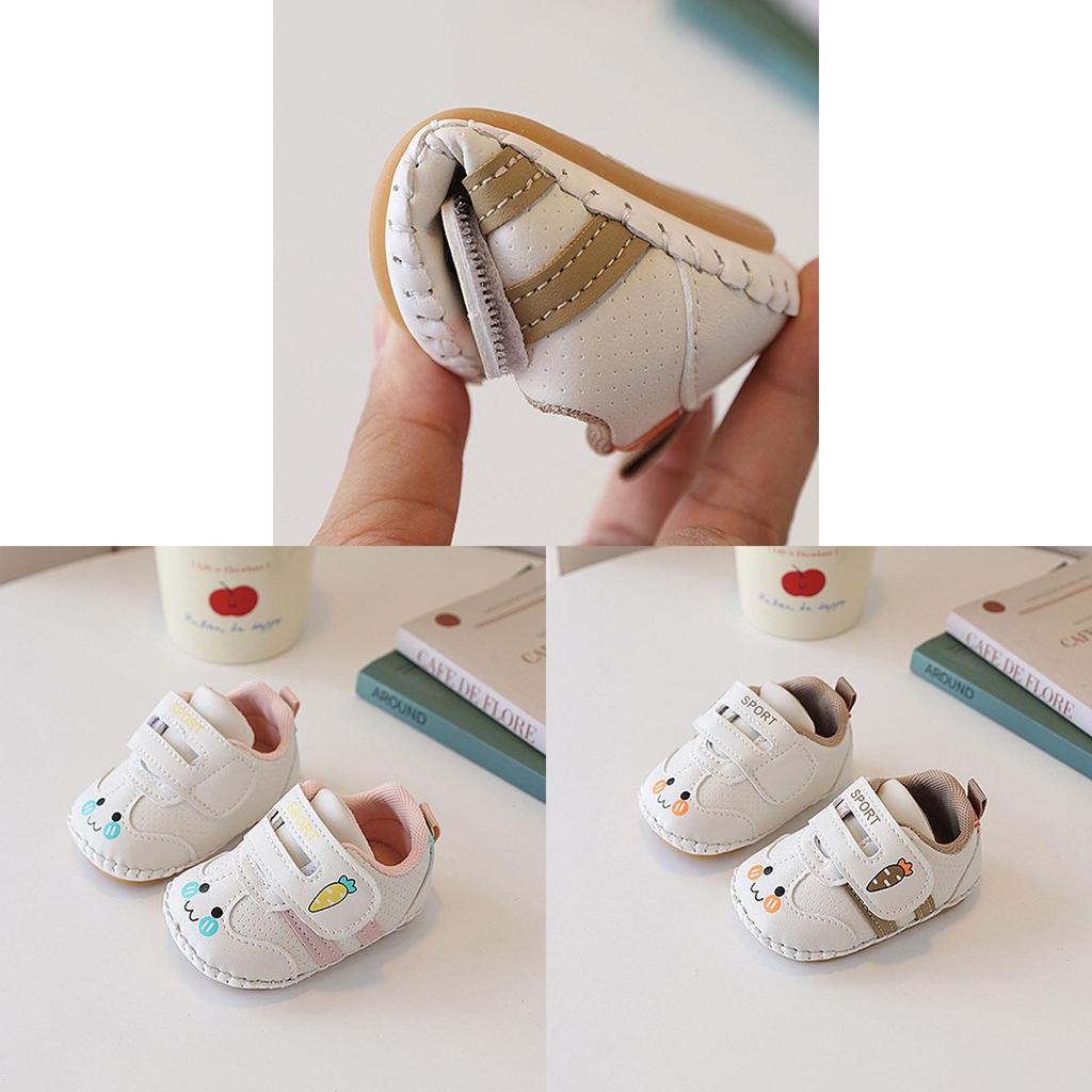Baby Zachte Zool Schoenen Met Klittenband Voor Pasgeborenen En Peuters In Cartoon Design