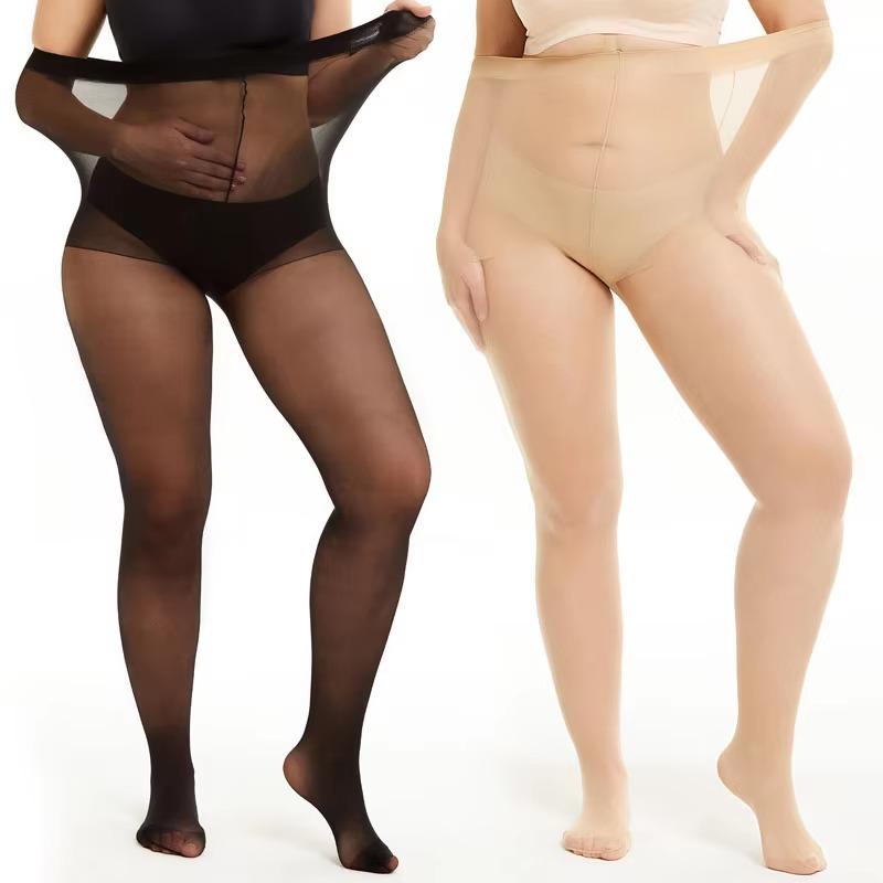 Plus Size Women'S Pineapple Anti-Scratch Stocking Invisible Legging Breathable Tights High Waist Pantyhose Long Socks Hosiery