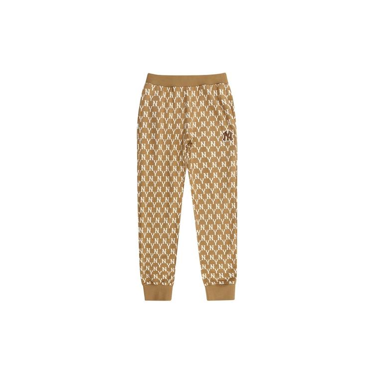 New MLB Knitted Sports Pants Unisex Brown 31TPM6041-50B