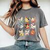 Cute Cartoon Cat Cotton T-Shirt for Kids, Gift for Cat Lovers, Spring Summer Essential