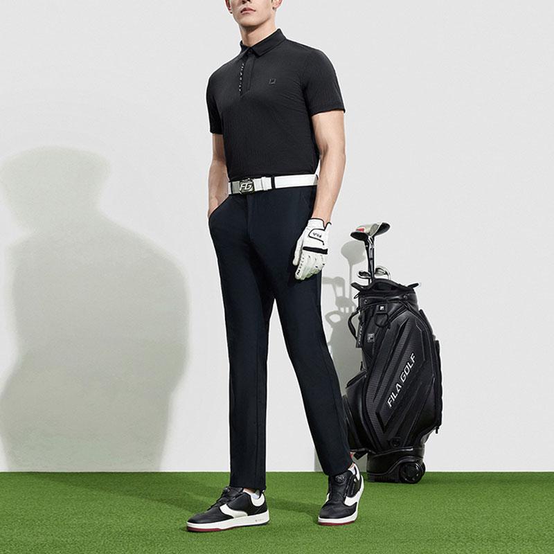 New FILA Polo Shirt Men's Pitch Black A11M335116ABK