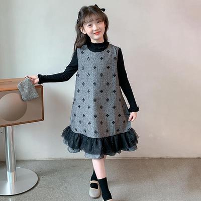 Autumn 2025 Girls' Princess Dress Set - Trendy Little Girl's Fragrant Style