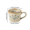 Ceramic Coffee Cup 385ml Novelty Large Capacity Tableware with Nonslip Handle Water Beverage