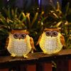 Owl Hanging Solar Lanterns Garden Light Waterproof Metal Decorative Solar Lantern Lights for Outdoor Patio Yard Table Pathway
