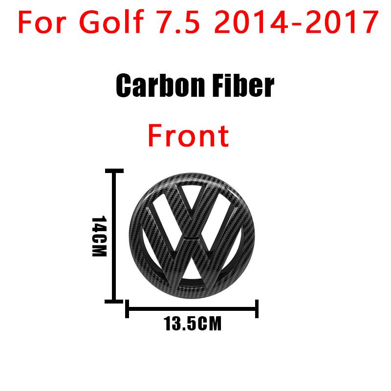1Pcs VW 3D Car Cover Front Grille Badge Rear Trunk Emblem Decals Accessories For Volkswagen Golf 7 7.5 MK7 MK7.5 GTI R Rline GTD