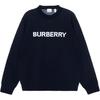 Pulover din Lână și Bumbac cu Logo Intarsia 80636551
