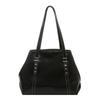 Retro Oil Wax Leather Large Capacity Tote Bag For Women Casual Shoulder Bag With Rivet Decoration For Daily Work Travel Use