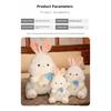 35cm Bottle Rabbit Plush Toy Handmade Doll Cartoon Anime Cute Pillow Cushion Thanksgiving Children's Birthday Gift Doll