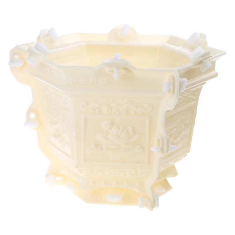 

Украшения для дома Формы для цветочных горшков из бетона Шестиугольные пластиковые формы для кашпо Формы для цементной глины Круглая форма для чаши