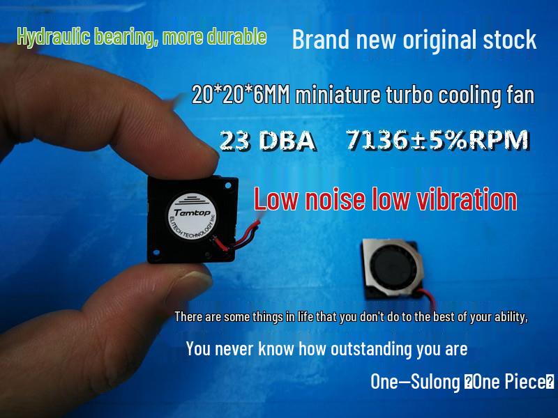 Brand New 5V Mini Laptop Blower Turbine, 2CM 20x20x6MM, 2006 Model Original Short Bare Wire