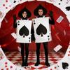 Lustige Cosplay-Kostüme, das gleiche Alice im Wunderland Pik-Poker-Kostümparty für Männer und Frauen