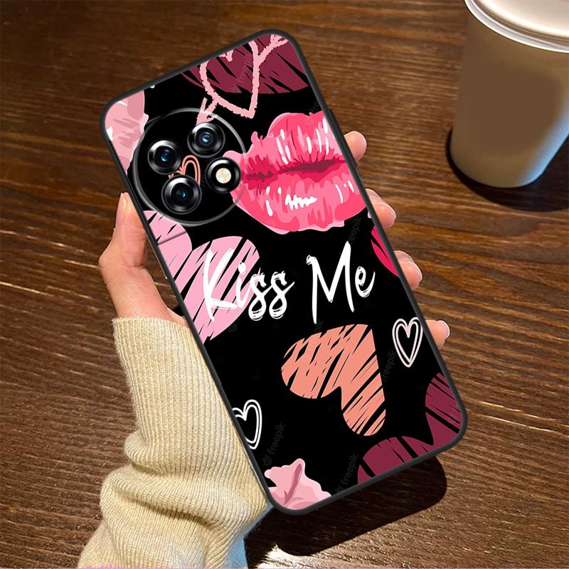Lipstick Love Fashion For OnePlus Nord CE 5 2 3 4 Lite N20 N30 Case For OnePlus 15 R 13 12 11 8T 10T 13T 12R 13R