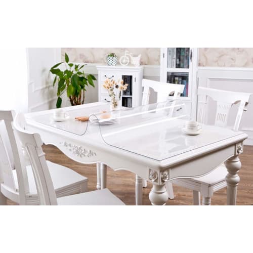 EGROON PVC Transparent Tablecloth, Table Mat, Desk Mat, Transparent Mat, Vinyl Cloth, Table Cover, Width 40-240cm, for Hotel, Restaurant, Study Desk,