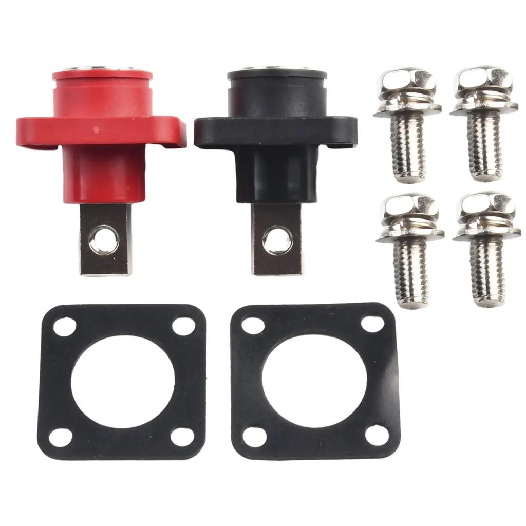 2Pcs 120A 150A 200A All-Copper Lithium Battery Terminal Connector Energy Storage Terminal Battery Connector Adapter High Current