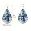 Vintage Creative Christmas Party Wooden Earrings Ornaments