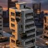 Precisions 1/100 Scale Demolished Building Plastic War Destruction Model Perfect for Dioramas and Decorative Use