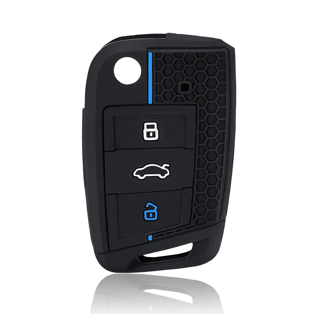 

New Style key case cover For VW golf 7 GTI POLO T-Cross T-Roc touran Tiguan Skoda Octavia Rapid Fabia Seat Ibiza leon Ateca