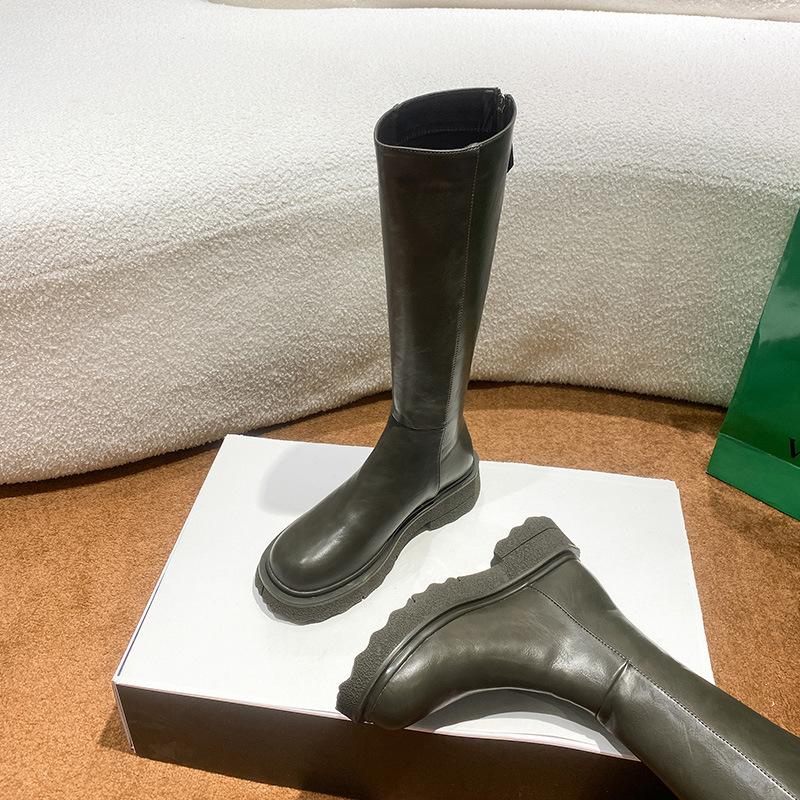 

Сапоги женские осенне-зимние новая мода высокие сапоги на толстой подошве рыцарские сапоги темпераментные тонкие сапоги женские сапоги 39