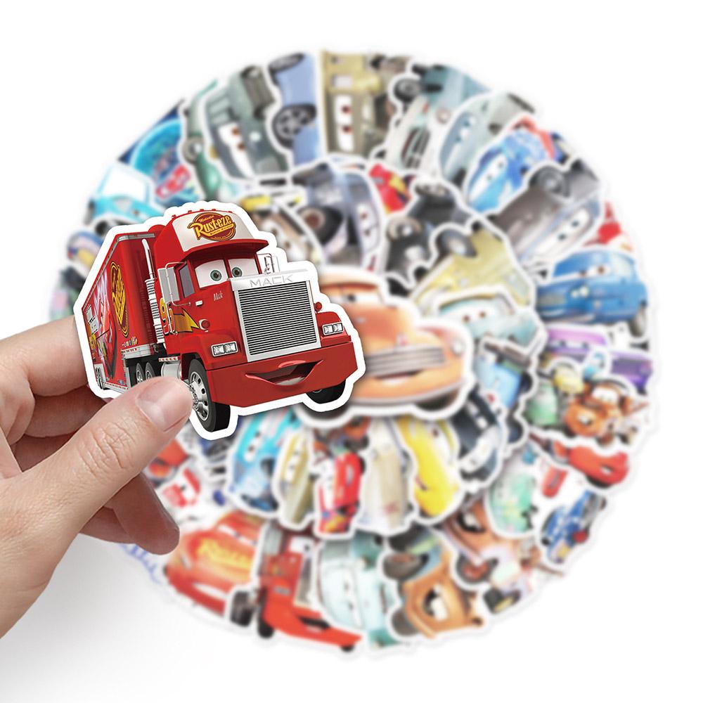 10/30/50pcs Funny Cartoon Cars Stickers Cute Lightning McQueen Anime Decals Luggage Notebook Phone Graffiti Sticker Pack