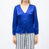Blouse col v effet satin bianca légère Femme LA PETITE ETOILE