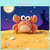 Cute Crab Stuffed Animal Plush Doll With Short Plush Fabric For Kids And Adults
