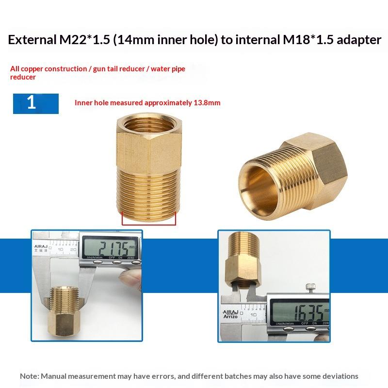 Brass Hose Barb Connector Male to Female Adapter Durable Pipe Fitting for Water Gas Air Tubing Applications