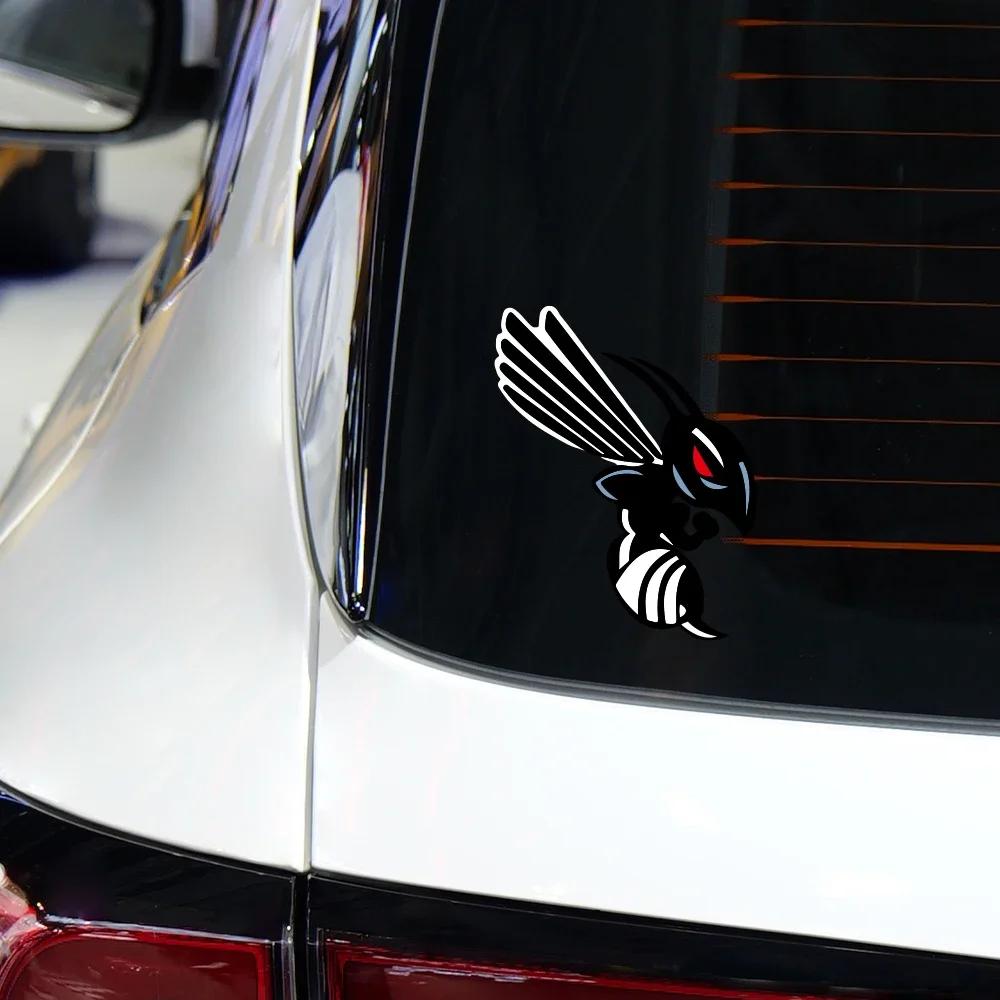 2PCS Creative Hornet Wasp Motorcycle Sticker Waterproof Car Truck Helmet Window Decor Vinyl Decals Accessories For Honda Bees