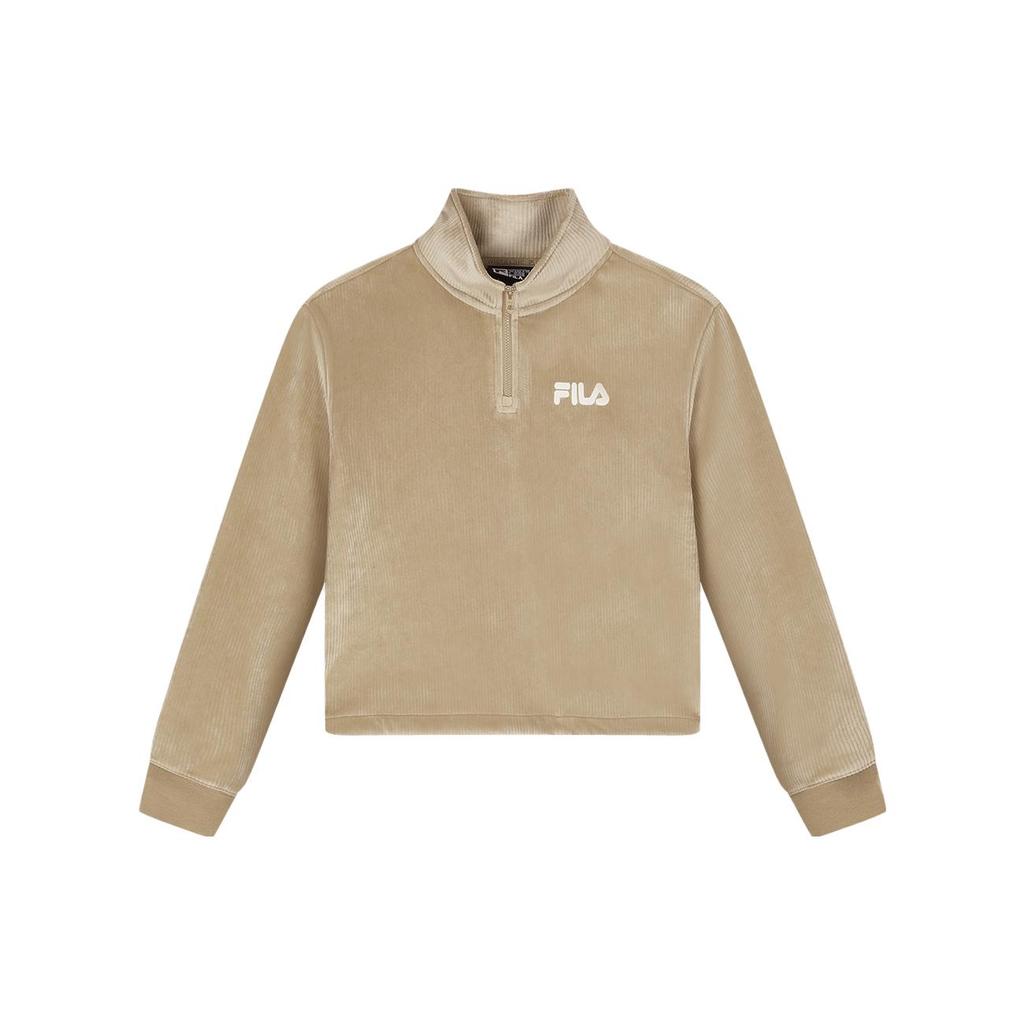 New FILA Sweatshirt Women's Buckwheat Khaki F11W349204F-LK