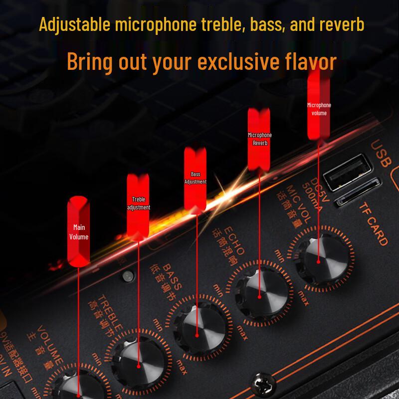 Songchuan A12-66 Portable Bluetooth PA Speaker CN Plug (adapter Included)