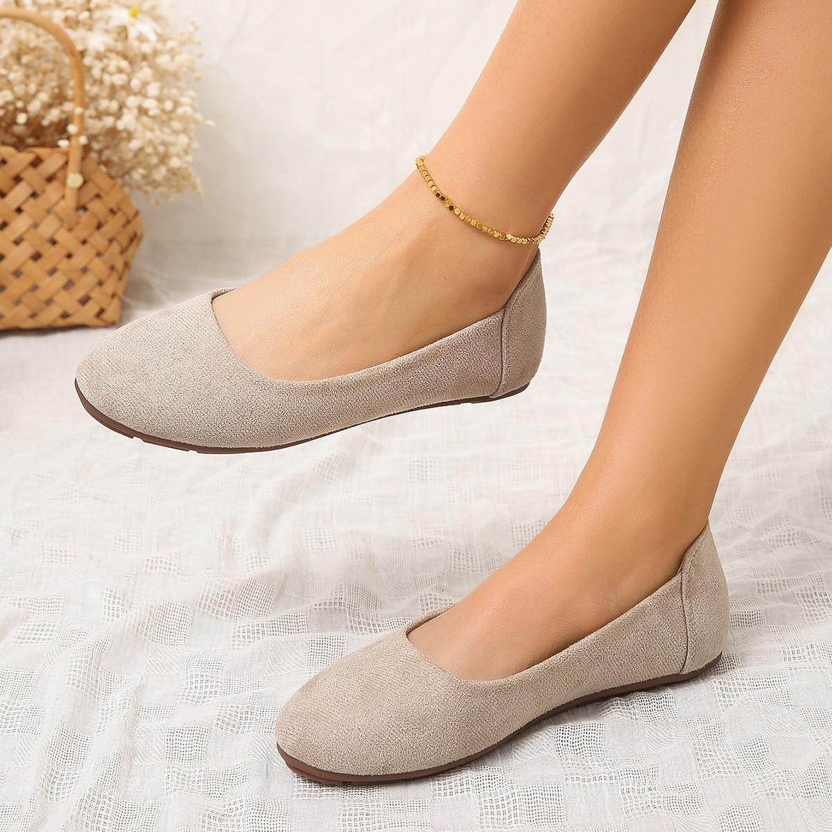 

Женские туфли на плоской подошве 2024 года, новые весенне-осенние прогулочные туфли с круглым верхом, удобные туфли в стиле Лолита, кроссовки Zapatos De Mujer 35 бежевый
