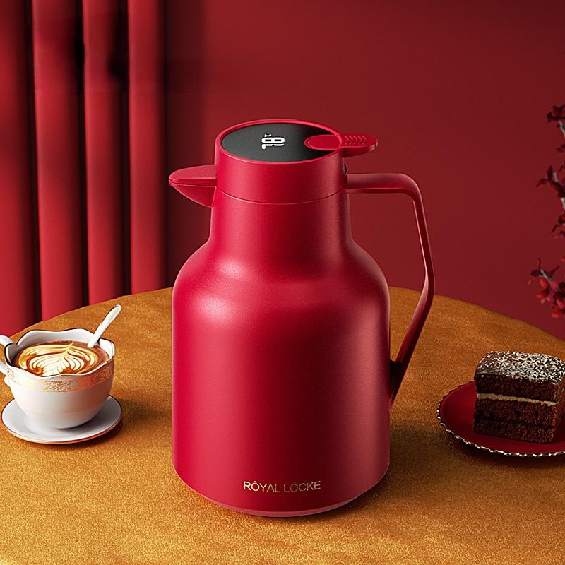 Large Capacity  Thermos Kettle 1500ml Vacuum Flasks Portable Stainless Steel Thermos Kettle Water Bottle Office Thermal Insulation Kettle