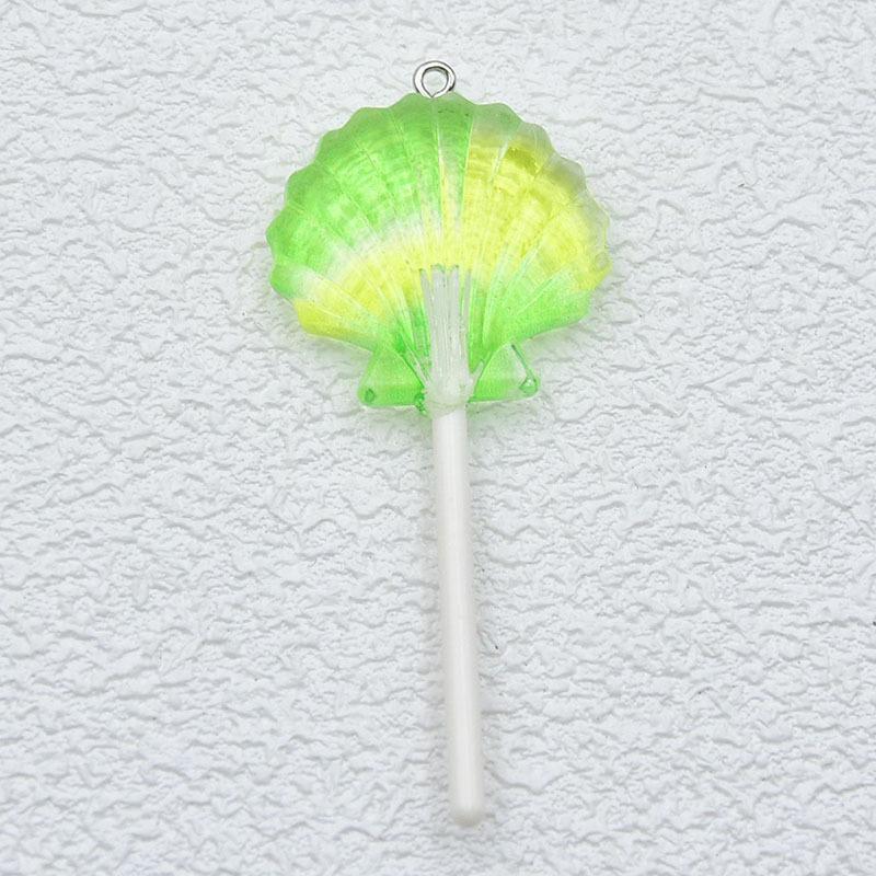 Ocean Gradient Seashell Lollipop Keychain Pendant - DIY Jewelry Accessory номер 5
