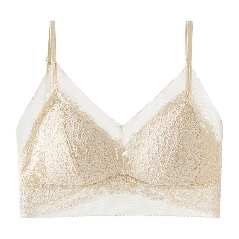 

Lace Camisole with Built-In Pads - Plus Size Summer Bandeau L (54-63 kg) білий