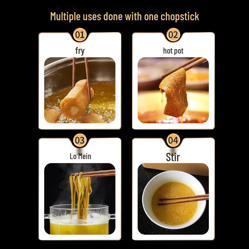 Wangmazi Natural Wenge Wood Chopsticks