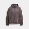 Coach Sun Fade Hoodie In Organic Cotton Garment Dye Black