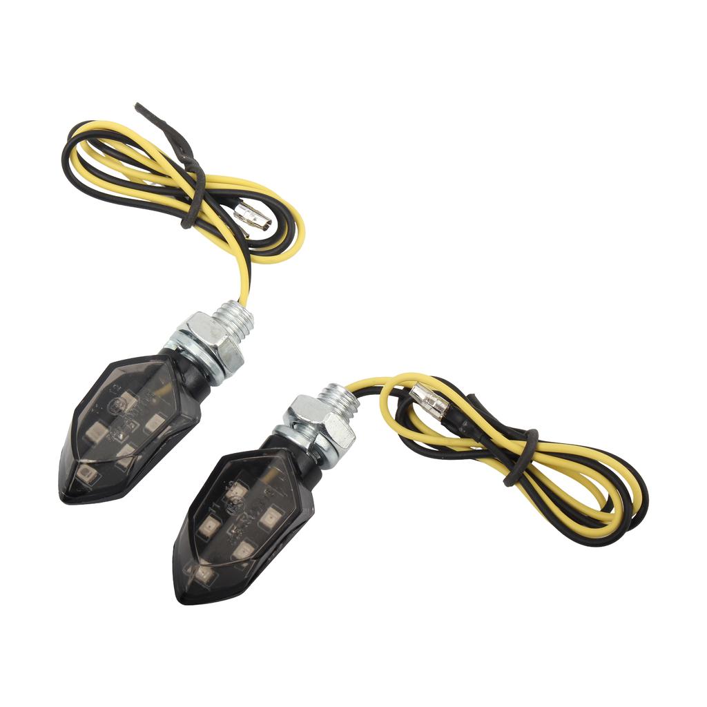 Motorcycle Mini Turn Signal Lights Lamp Supermoto Motorbike Universal LED Indicators Lights Amber Blinker Enduro Accessories