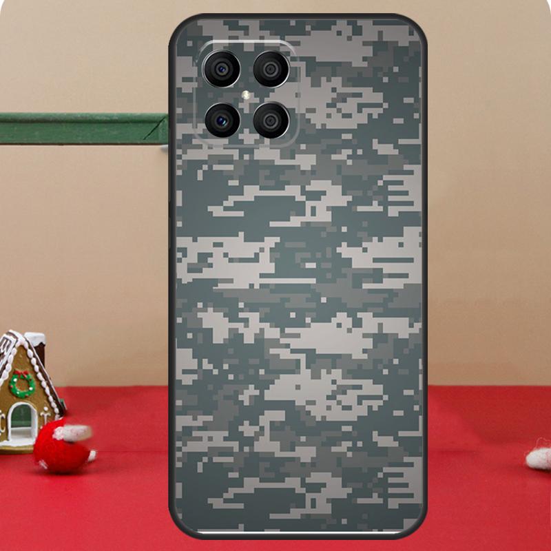 Army Camo Camouflage Case For Honor Magic 8 5 6 7 Lite Honor 400 Pro 200 70 90 X8c X8b X9a X9b X9c X9d Win Cover