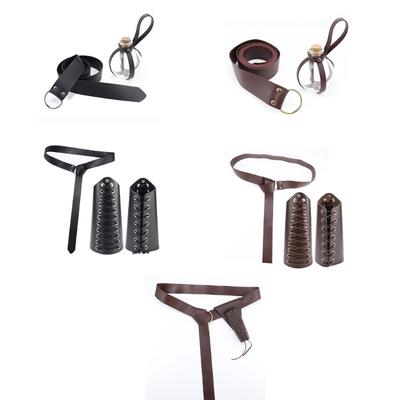 2 Stück Mittelalterlicher Ritterkostüm Halloween Ritter Pirat Cosplay Kostüm Requisiten Renaissance Kostüm Zubehör Erwachsene
