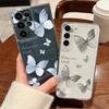 Retro Butterfly Print Phone Case For Samsung Galaxy S26 S25 S24 S23 Ultra S22 S26 Plus S24 S21 FE S25 Edge Clear Soft TPU Cover