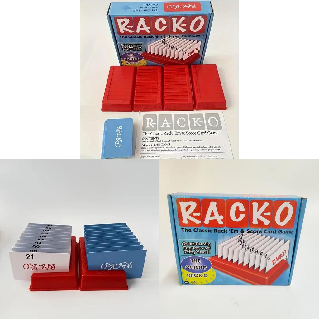 Klassiek Rack familiespel met geheugen en interactief plezier voor binnen.