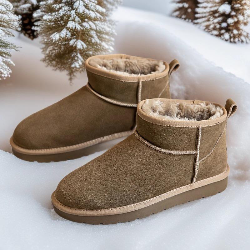 3206 Snow Boots Men's Velvet Thickened Warm Bread Shoes Casual Non-slip and Cold-proof Large Cotton Shoes Men's Boots Retro Style
