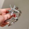 Rhinestone Starfish Cuff Bracelets Jewelry Crystal Starfish Bangles Star Armband Arm Chain  Beach