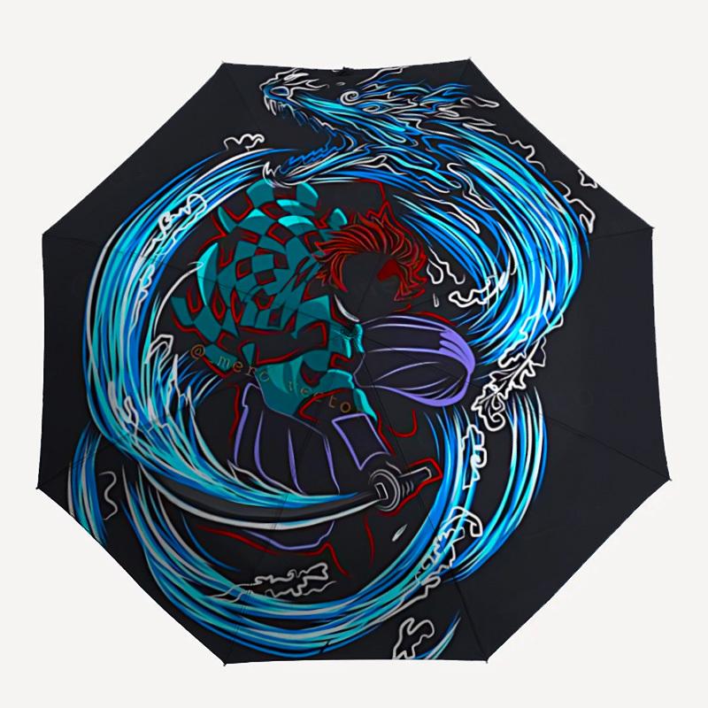 

1pc Demon Slayer Automatic Folding Umbrella, Portable Design with 8 Ribs, Casual Outdoor Accessory HolidayBirthday Gifts yy250814047