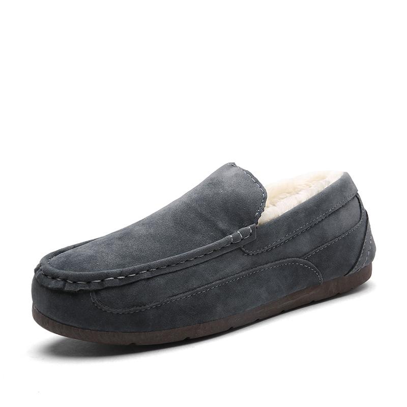 Suede Leather Loafers Mens Casual Boat Shoes Moccasins Hombre Footwear Winter Man Sneakers Slip on Footwear Male Adult Luxury