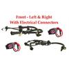 2 ABS Wheel Speed Sensor W/Connectors Front Left/Right Fits:Jeep Liberty 02-07